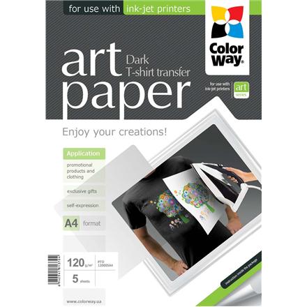 ART T-shirt transfer (dark) | 120 g/m² | A4 | A4 | Photo Paper