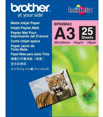 BROTHER MATTE INKJET PAPER A3 (25SH)