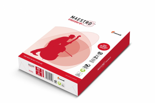 Paper Xero Igepa Maestro Stadard Plus class B 94918A80 (A4; 80g/m2; 500 pcs. sheets; white paper, Matte, smooth on both sides)