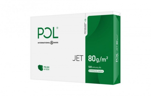 Paper copier office POLJET 9938A80 (A4; 80g/m2; 500 sheets; paper white, matte)