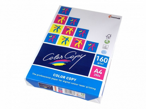 Paper copier office Mondi Color Copy 8687A16 (A4; 160g/m2; 250 pcs. sheets; paper white; satin)
