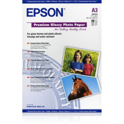 Premium Glossy Photo Paper A3, 250g/m2, 20 sheets