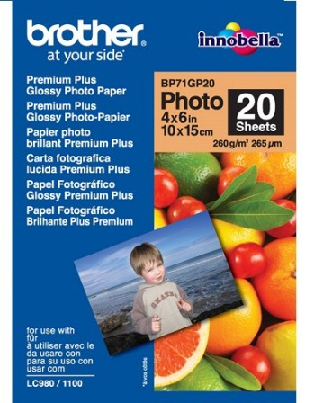 BROTHER PREMIUM PLUS GLOSSY PAPER 10X15