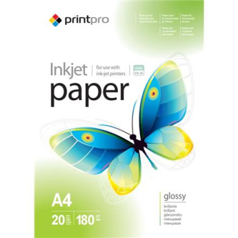 ColorWay PrintPro Glossy Photo Paper, 180g/m, A4, 20pcs.