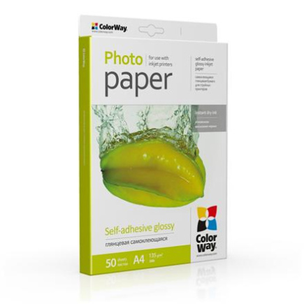 ColorWay Photo Paper, 50 sheets | 135 g/m² | A4 | Glossy ColorWay Photo Paper, 50 sheets | 135 g/m² | A4 | Glossy