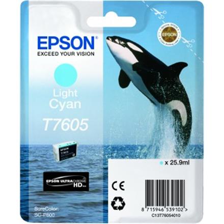 Epson T7605 | Ink Cartridge | Light Cyan