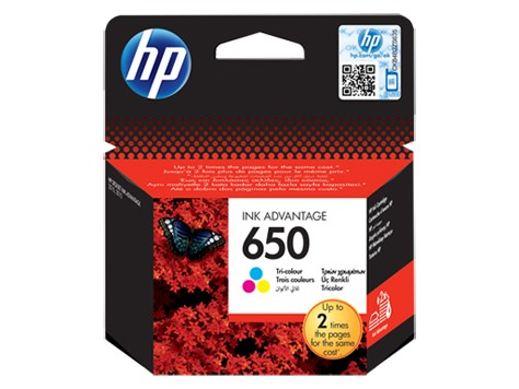 HP Inc. Ink No. 650 Tri-colour CZ102AE