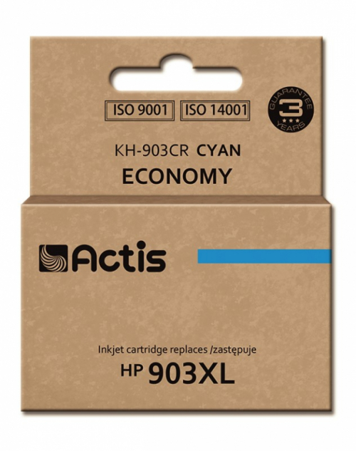 Actis KH-903CR ink (replacement for HP 903XL T6M03AE; Standard; 12 ml; cyan) - New Chip