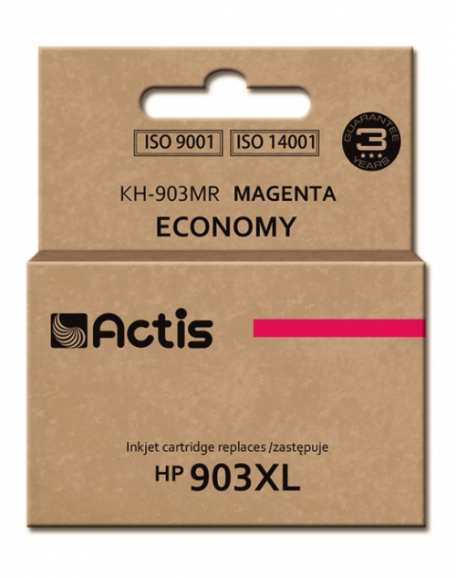 Actis KH-903MR ink (replacement for HP 903XL T6M07AE; Standard; 12 ml; magenta) - New Chip