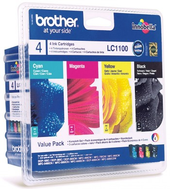 BROTHER VALUE PACK (LC-1100BK/C/M/Y)