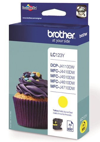 BROTHER LC-123Y TONER YELLOW 600P