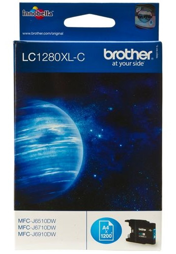 BROTHER LC-1280XL-C TONER HIGH CYAN 1200