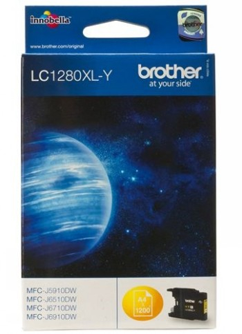 BROTHER LC-1280XL-Y TONER HIGH YELL 1200