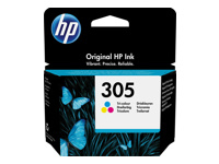 HP 305 Tri-color Original Ink Cartridge 3864749