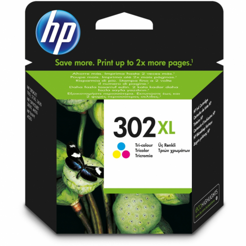 HP Tinte 302 XL F6U67AE Color (Cyan/Magenta/Gelb)