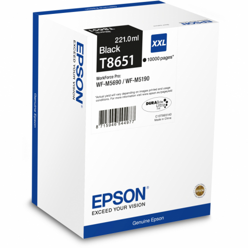 Epson Tinte C13T865140 Schwarz bis zu 10.000 Seiten