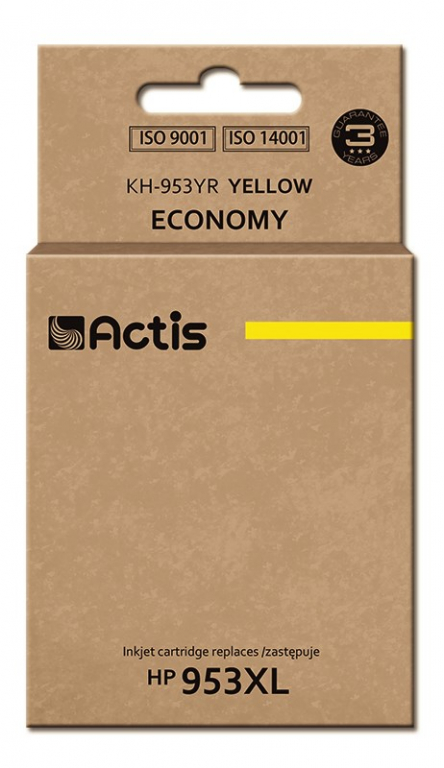 Actis KH-953YR ink (replacement for HP 953XL F6U18AE; Premium; 25 ml; yellow)