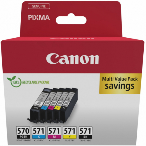 Canon Tinte PGI-570/CLI-571 0372C006 5er Multipack (PGBK/BKMCY)