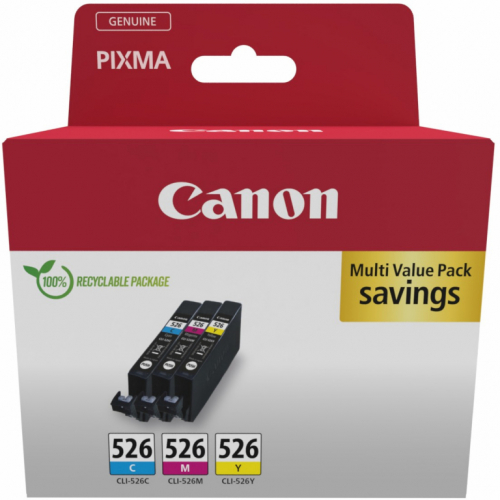 Canon Tinte CLI-526 4541B018 3er Multipack (CMY)