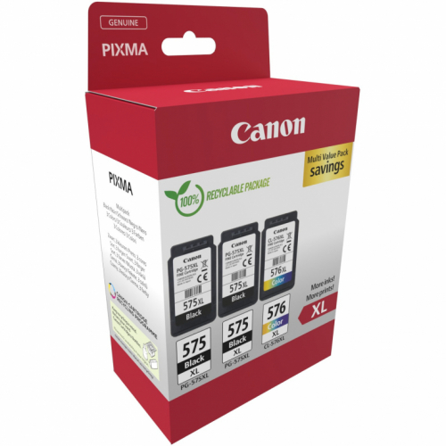 Canon Tinte PG-575XL/CL-576XL 5437C004 3er Multipack (2xBK/Color)