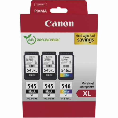 Canon Tinte PG-545XL/CL-546XL 8283B013 3er Multipack (2xBK/Color)