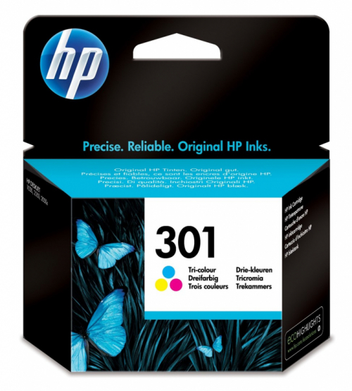 HP 301 Tri-color Original Ink Cartridge WLONONWCRAND3
