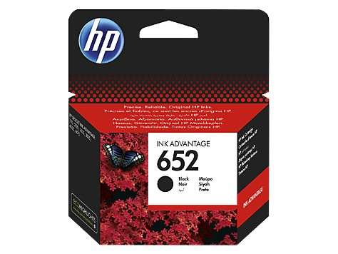 HP Inc. Tusz nr 652 Black F6V25AE