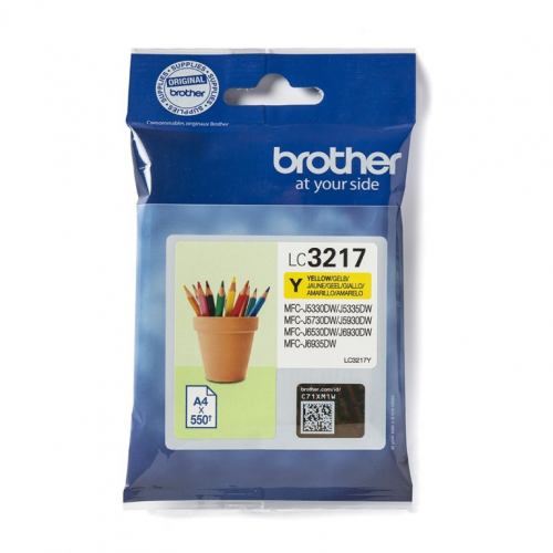 Brother Ink LC3217Y 550pgs for MFC-J53/57/59/65/69xxDW