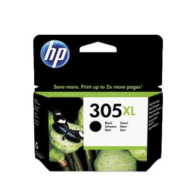 HP 305XL High Yield Black Ink Cartridge, 240 pages, for HP DeskJet 2300, 2710, 2720, Plus 4100