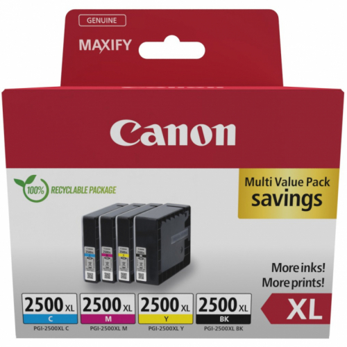 Canon Tinte PGI-2500XL 9254B010 4er Multipack (BK/C/M/Y)