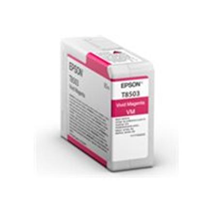 Epson T85030N Singlepack ink, Vivid Magenta | Epson Epson | T8503 | Epson T8503 - vivid magenta - original - ink cartridge | Ink cartridge | Vivid magenta