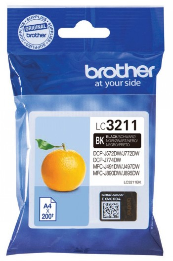 BROTHER LC3211BK TONER BLACK 200P