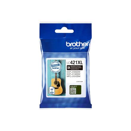 Brother LC421XLBK Ink Cartridge, Black | Brother Brother LC | LC421XLBK | Brother LC421XLBK - High Yield - black - original - ink cartridge | Ink cartridge | Black