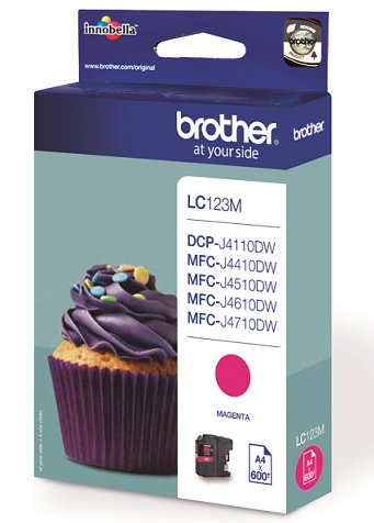 BROTHER LC-123M TONER MAGENTA 600P