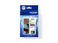 BROTHER Black Cyan Magenta and Yellow Ink Cartridges Multipack Each cartridge prints up to 550 pages - DR Version