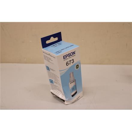 Taastatud. Epson T6735 ink bottle, Light Cyan | Epson T6735 Ink bottle 70ml | Ink Cartridge | Light Cyan | DAMAGED PACKAGING, DENT ON BOTLLE