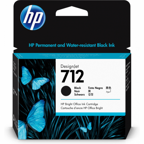 HP Tinte 712 3ED71A Schwarz 80ml