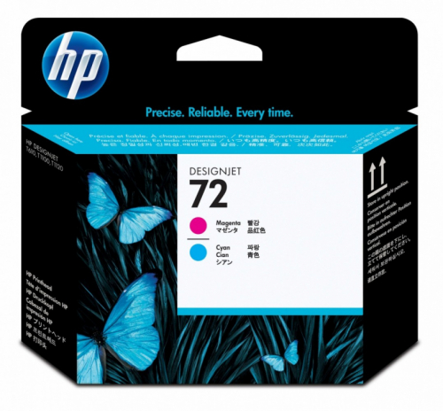 HP Inc. Print head No. 72 Magenta & Cyan C9383A