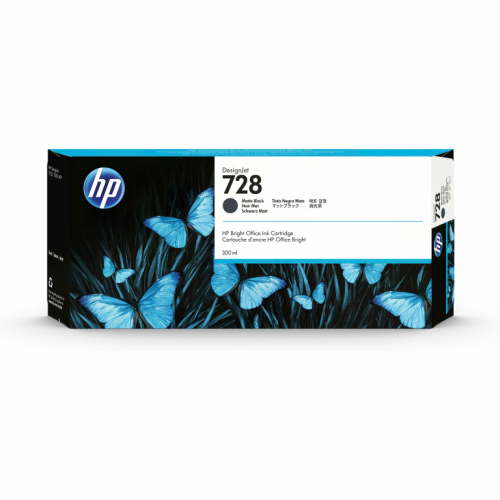 HP Tinte 728 F9J68A Schwarz Matt