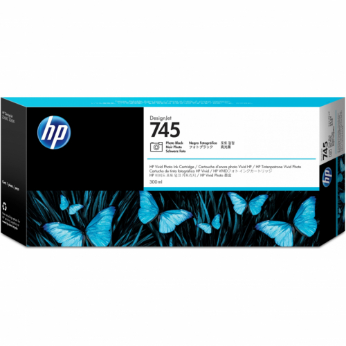 HP Tinte 745 Tintenpatrone Fotoschwarz 300 ml