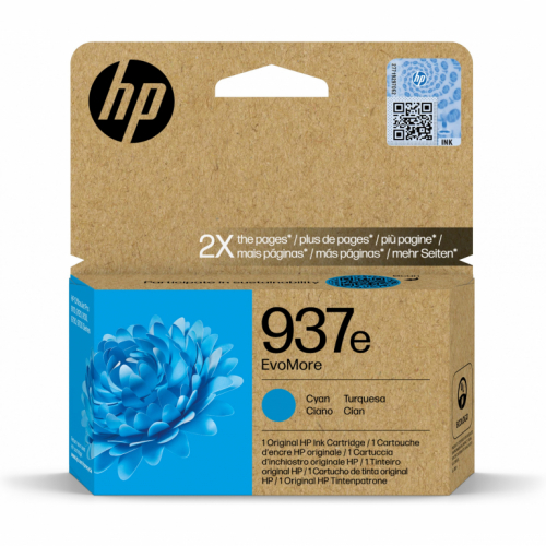 HP Tinte 937e EvoMore Cyan Original Ink Cartridge