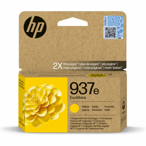 HP Tinte 937e EvoMore Yellow Original Ink Cartridge