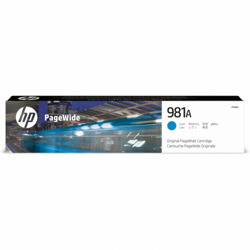 HP Tinte 981A Cyan Original PageWide Cartridge