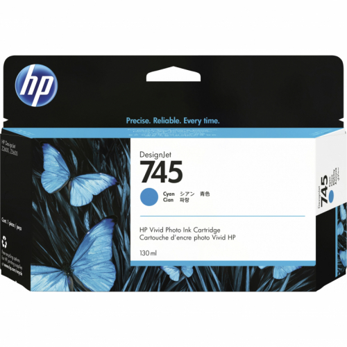 HP Tinte 745 Tintenpatrone Cyan 130ml