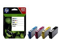 HP 364 CMYK Ink Cartridge Combo 4-Pack Standard Capacity