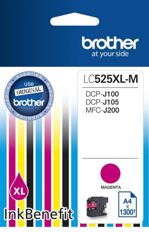 Brother Ink LC525XLM MAG 1300sh for DCPJ100/J105/J200