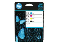 HP 912 CMYK Original Ink Cartridge 4-Pack