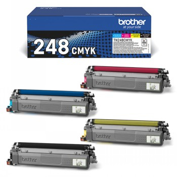 BROTHER TN248VAL TONER PACK BLACK+CMY 1000P