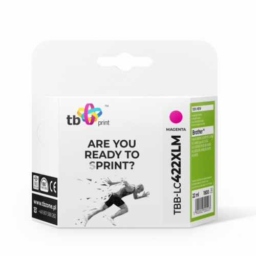 TB Print Ink for Brother MFC-J5340DW TBB-LC422XLM 100% new magenta