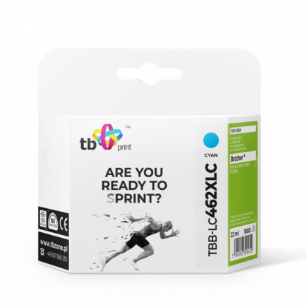 TB Print Ink for Brother MFC-J3540DW TBB-LC462XLC 100% new cyan